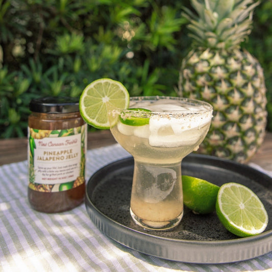 Pineapple Margarita with Citrus Jalapeño Salt