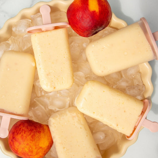 Fredericksburg Peach Yogurt Popsicles