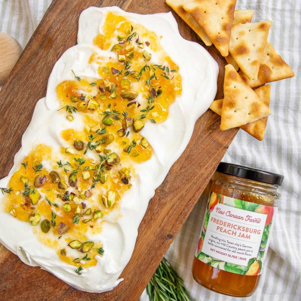 Whipped Ricotta with Peach Jam
