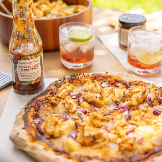 Tejas BBQ Chicken & Pineapple Pizza