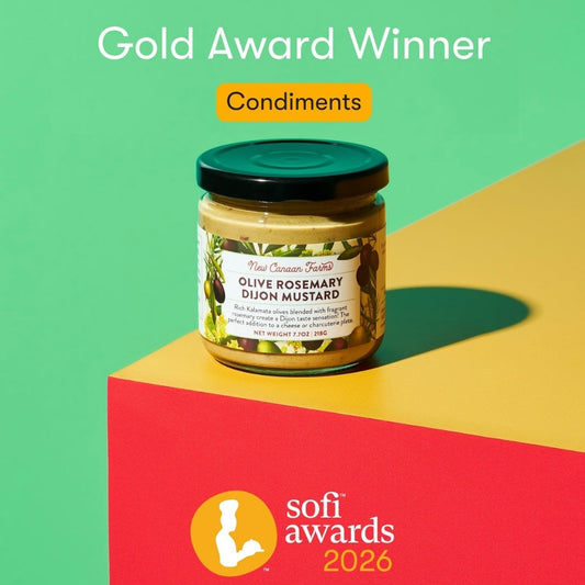 Our Olive Dijon Mustard Won SOFI Gold: Here’s What That Means to Us