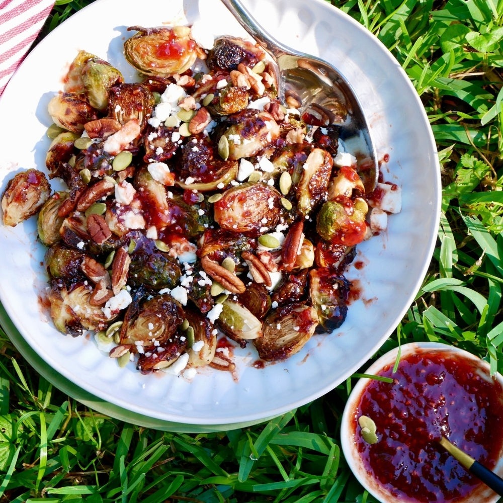 Roasted Brussels Sprout Summer Salad