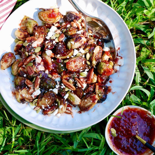 Roasted Brussels Sprout Summer Salad