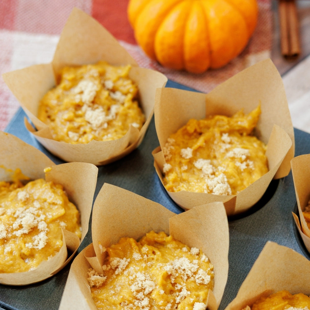 Cream Cheese Swirled Pumpkin Muffins
