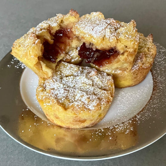 Croissant Bread Pudding Cups