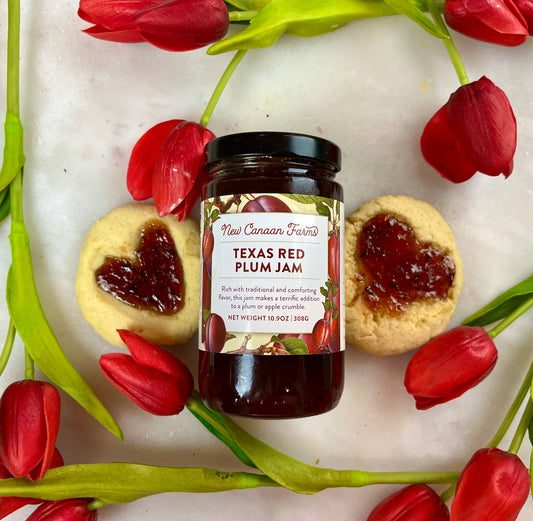 Heart-Shaped Thumbprint Cookies