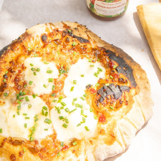 Pepper Bacon Jam & Hot Honey Pizza