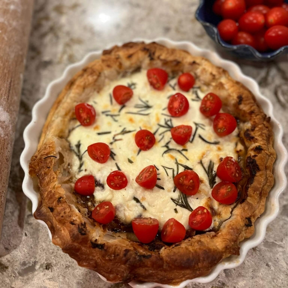 Lemon Fig Goat Cheese Tart