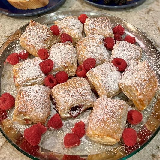 Raspberry Popovers
