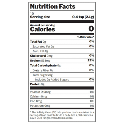 Citrus Jalapeno Salt Nutrition