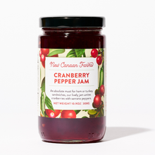 Jar of New Canaan Farms Cranberry Pepper Jam on a white background