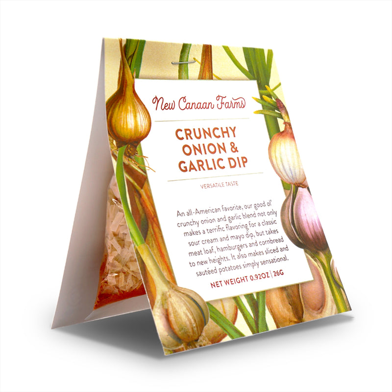 Crunchy Onion & Garlic Dip — Sour-cream dip, chip dust