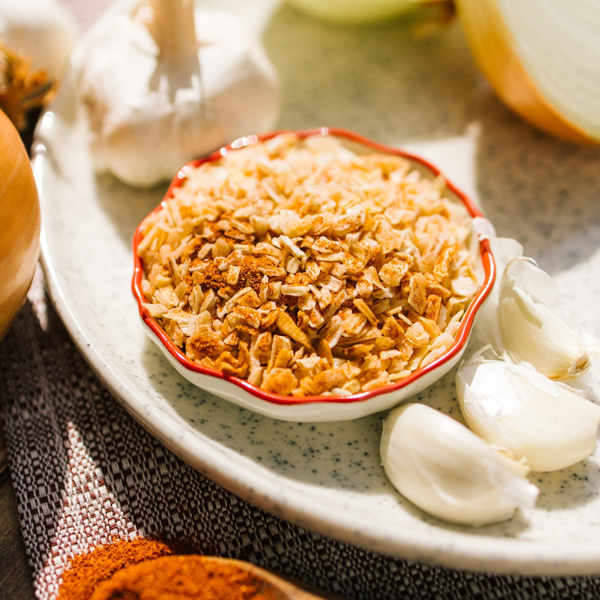 Crunchy Onion Garlic Dip