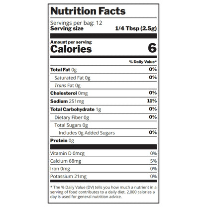 Fuego Grill Seasoning Nutrition