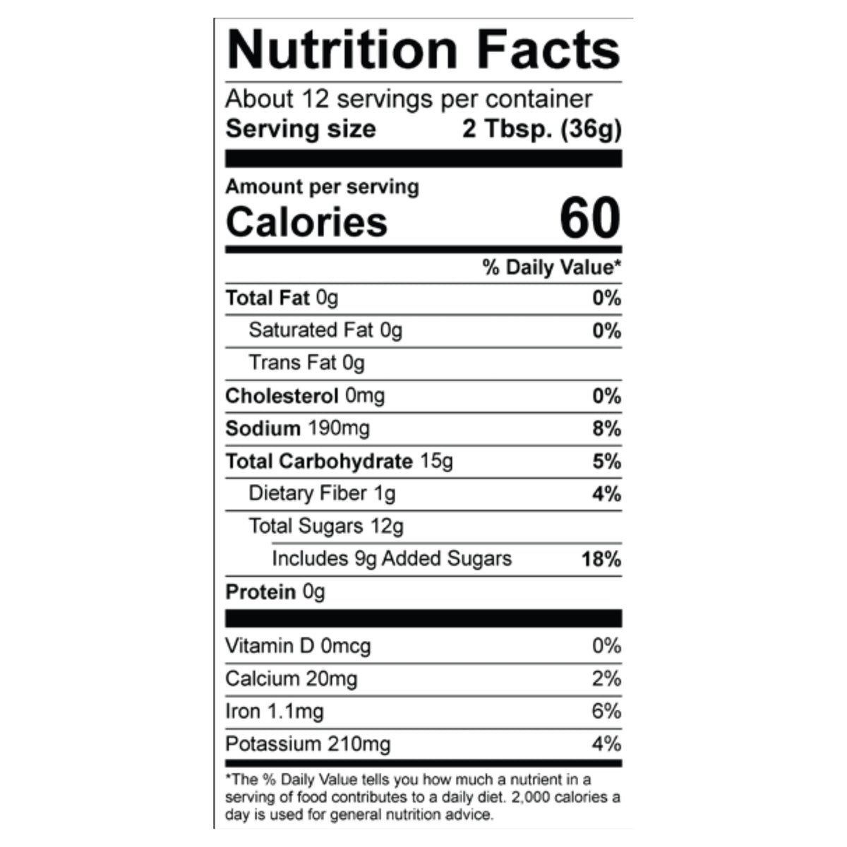 Hill Country Steak Sauce Nutrition