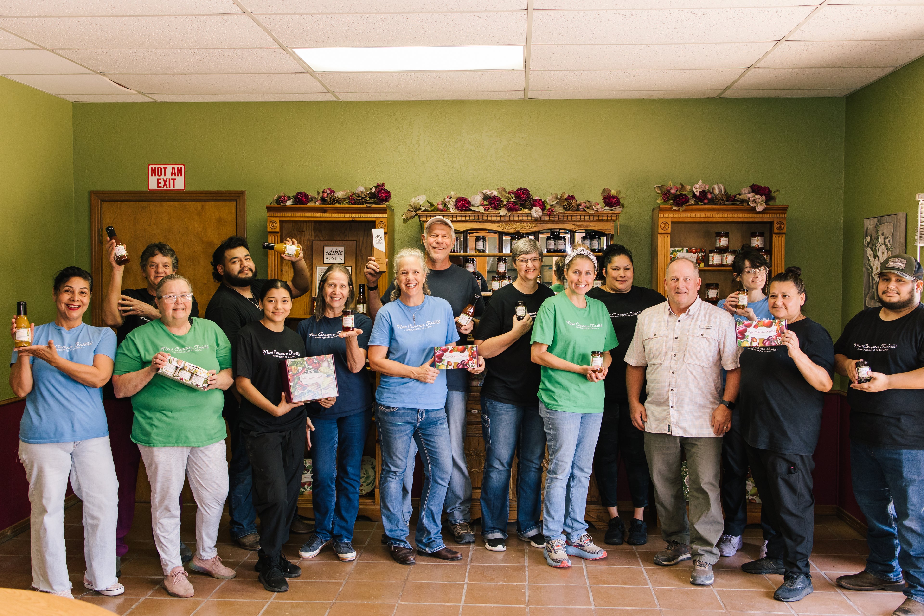 The New Canaan Farms team in the Utopia kitchen