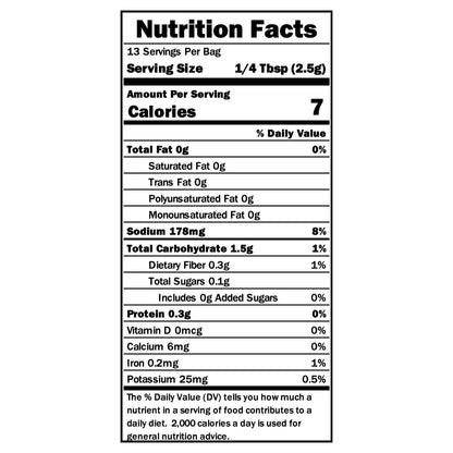 New World Pasta Seasoning Nutrition