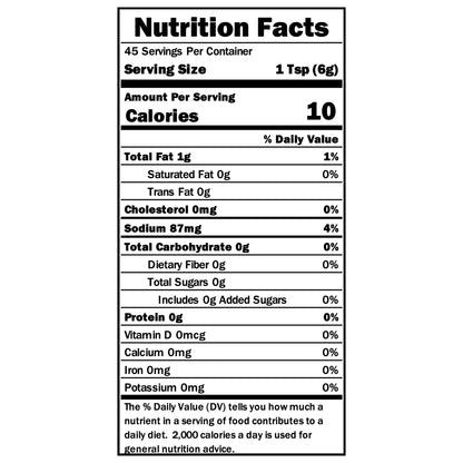 Olive Rosemary Dijon Mustard Nutrition