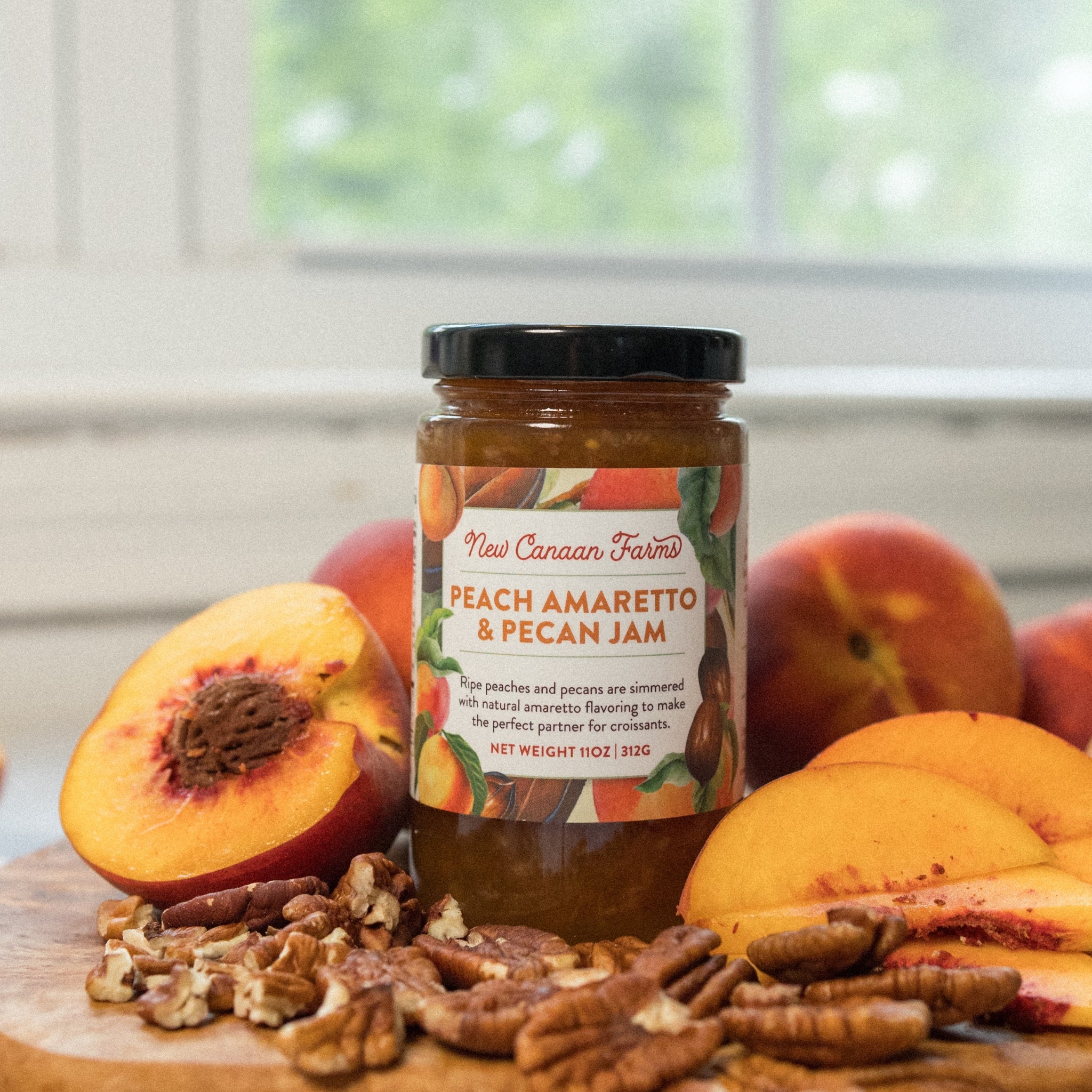 Peach Amaretto & Pecan Jam | New Canaan Farms – New Canaan Farms