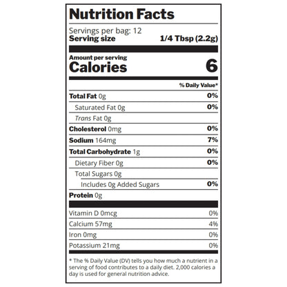 Southwest Chipotle Rub Nutrition