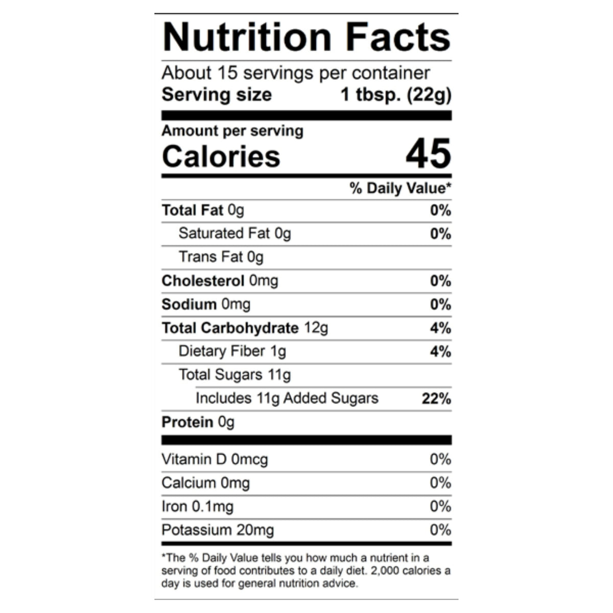 Strawberry Almond Jam Nutrition