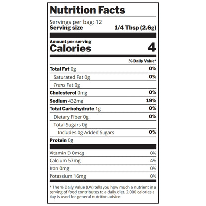 Wood Fired Steak Rub Nutrition