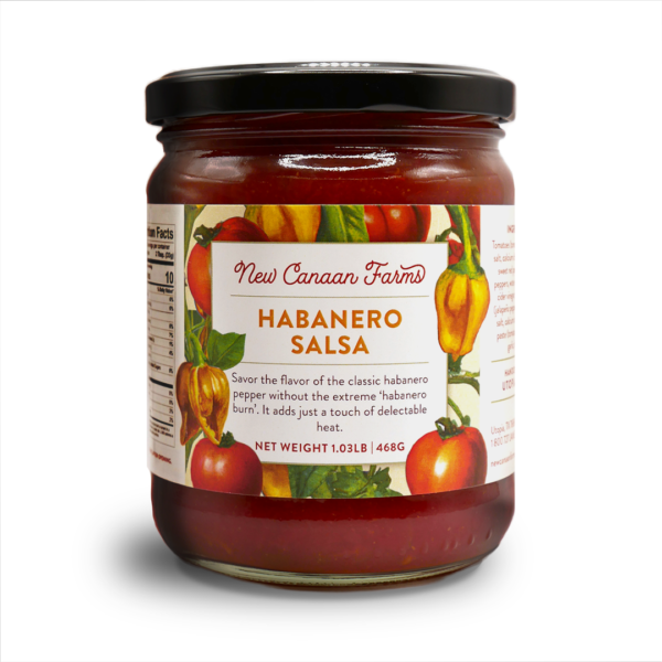 Jar of New Canaan Farms Habanero Salsa