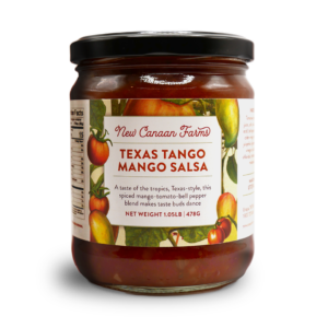 A jar of New Canaan Farms Texas Tango Mango