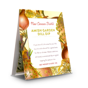 A spice package of New Canaan Farms Amish Garden Dill Dip