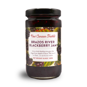 Jar of New Canaan Farms Brazos River Blackberry Jam