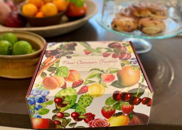 A New Canaan Farms fruit-inspired gift box