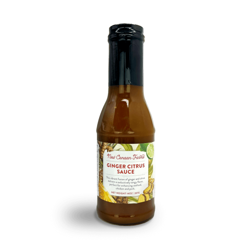 A Bottle of New Canaan Farms Ginger Citrus Sauce